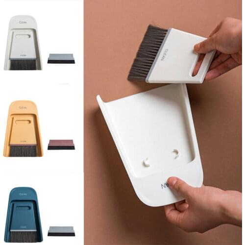 Mini Desktop Draw Sweep Cleaning Brush Small Broom Dustpan Portable Set