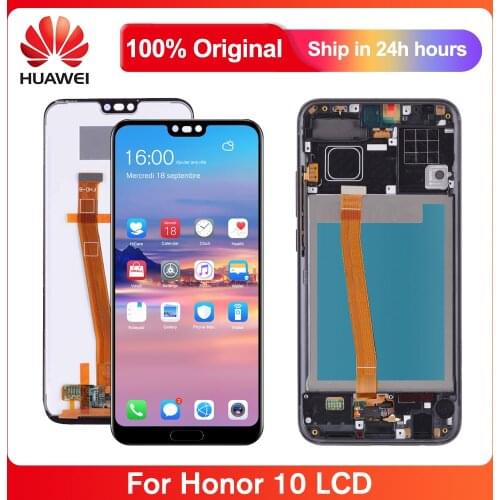Original Screen For HUAWEI Honor 10 Lcd Display Touch Screen With Fingerprint For Honor10 COL-AL10 COL-L29 COL-L19 COL-TL10