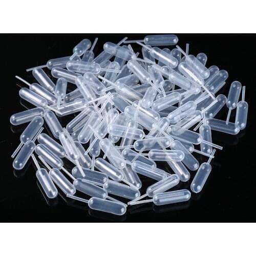 100 Pieces/ Set Transfer Pipettes 65mm Plastic Squeeze 4ml Transfer Pipettes Dropper For Cupcake Ice Cream Chocolate