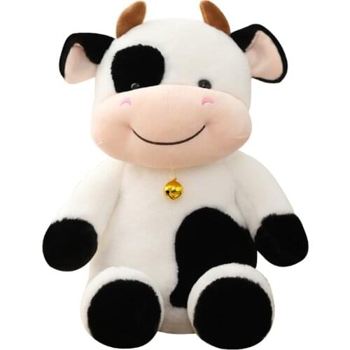 1pc 30/40/50CM Cute Milk Cow Plush Toys Stuffed Animal Dolls High Quality Soft Plush Cattle for Children Kids Birthday Gift