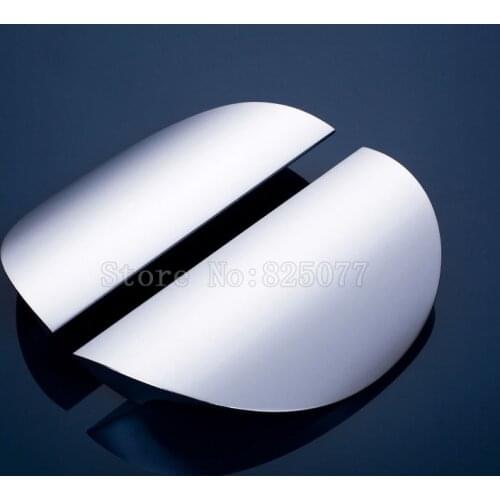 Semicircle champagne/alumina color aluminum alloy glass door handle office bathroom shope door handle length 180mm JF1323