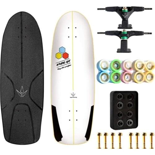 Land Surf Skateboard 31.5-Inch Maple Skateboard, Youth Urban Road Brush Street Scooter,Adult Surf Skateboard Enthusiasts