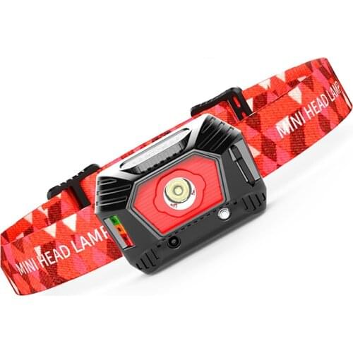 Super Bright New Usb Rechargeable Sensor Motion LED Headlamps Mini 300 Lumen Outdoor Headlights for Fishing Tools/Hiking/Running