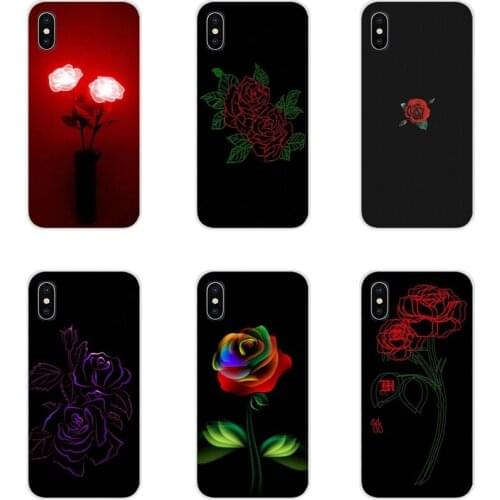 Glowing rose in the dark For Xiaomi Mi4 Mi5 Mi5S Mi6 Mi A1 A2 A3 5X 6X 8 CC 9 T Lite SE Pro Accessories Phone Shell Covers