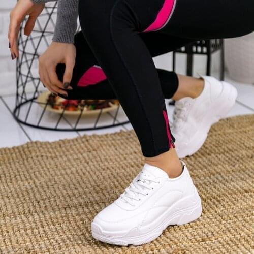 Tonar Jare White Skin Sport Shoes New Season Convenient Seasonal Style Sneaker