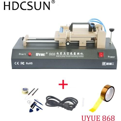 Built-in vacuum pump OCA Film Laminating Machine for iPhone Samsung LCD Touch Screen Laminate machine Polarized Film OCA Repair