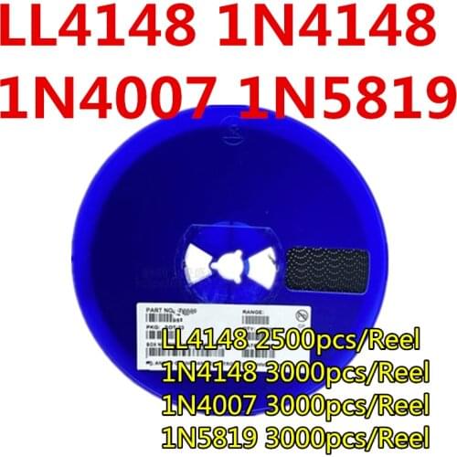 100pcs/lot 0805 SMD diode SOD-123 1N5819 1N4007 1N4148 SOD123 SOD-323 1206 1N4148WS 1N5819WS B5819WS SOD323