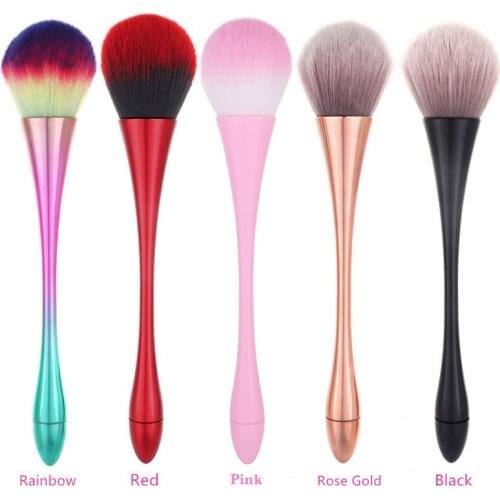 1pcs Black and White Professional Makeup SoftBrush holder Makeup Brushe Oval Head Shaped Foundation Concealer Cosmetic Tool
