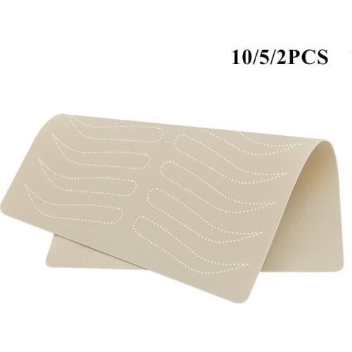 10/5/2Pcs Microblading Eyebrow Tattoo Practice Skin Eyebrow Permanent Makeup Supplies Eyebrow Training Skin