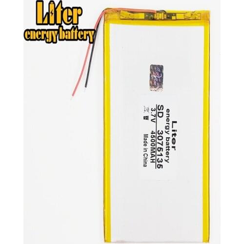 3.7 V lithium Tablet polymer battery 4500 mah and 9 inches tablet batteries large volume thin 3075135