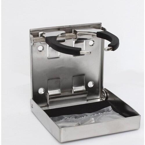 304 Stainless Steel Adjustable RV Cup Holder Yacht Cup Holder Stainless Steel Folding Cup Holder Marine Cup Holder Yacht Cup
