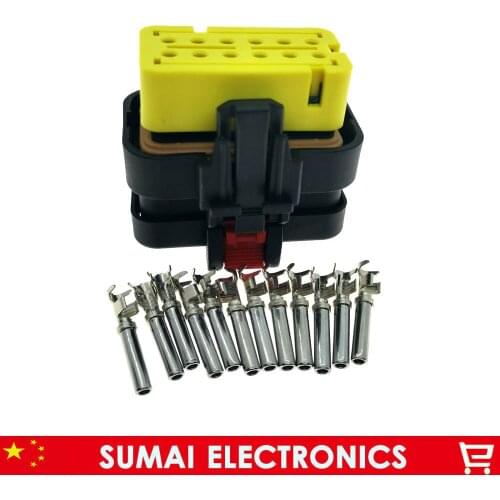 AMP/TE 12 Pin Auto 776533-3 776437-3 Camshaft sensor plug,12P Oil pressure/atmospheric pressure sensor plug for Excavator Carter