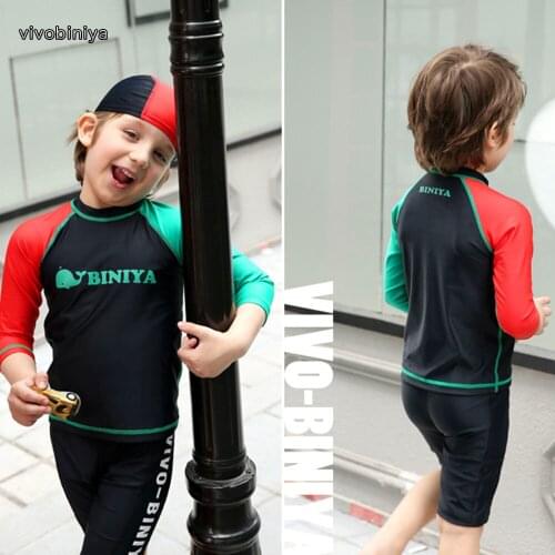 VIVOBINIYA Free Shipping Childrens Swimwear Baby Swimsuit Kids Bathing Suit Baby Beach Clothes 3pics Set Professional Swimsuit