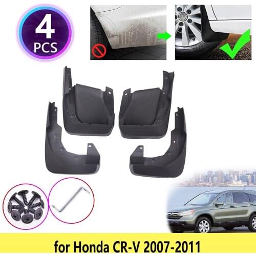 4PCS for Honda CR-V CRV CR V 2007 2008 2009 2010 2011 Mudguards Mudflaps Fender Mud Flap Splash Guards Protect Car Accessories