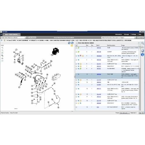 Case Construction APAC - Asia Pacific Region Data 11.2020 Spare Parts Catalogue