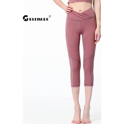 CHRLEISURE Nudity Sport Leggings Mesh High Waist Hip Lift Yoga Womens Pants Tight Quick Dry Breathable Gym Sportswear