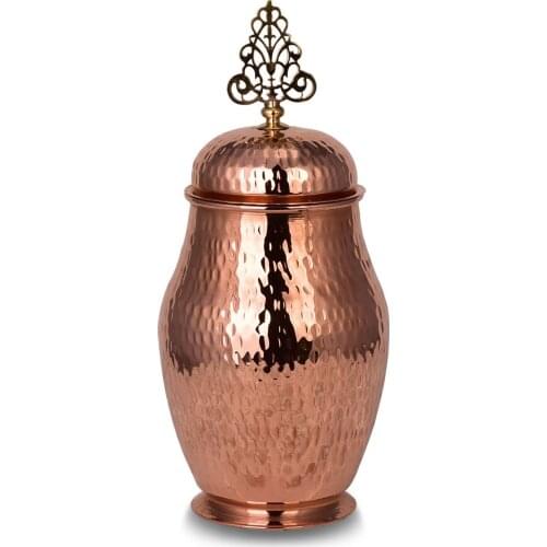 Copper Class Covered Decorative Object Hand Forged Special Production Handmade Decoration Home Accessory