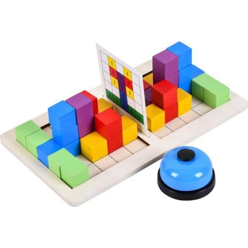 Montessori Baby Wooden Educational Early Education Toys for Kids Building Blocks Game Parent-child Logical Thinking Training