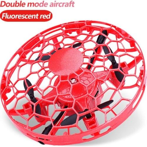 Mini Drone UFO Quadcopter Infrared Sensor Anti Collision Aircraft Watch Handle Remote Control Helicopter Childrens Toy