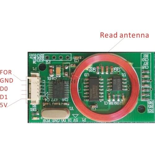 7941E RFID Reader Module UART 3Pin 125KHz EM4100 DC 5V wG26 FOR ACCESS CONTROL for Arduino