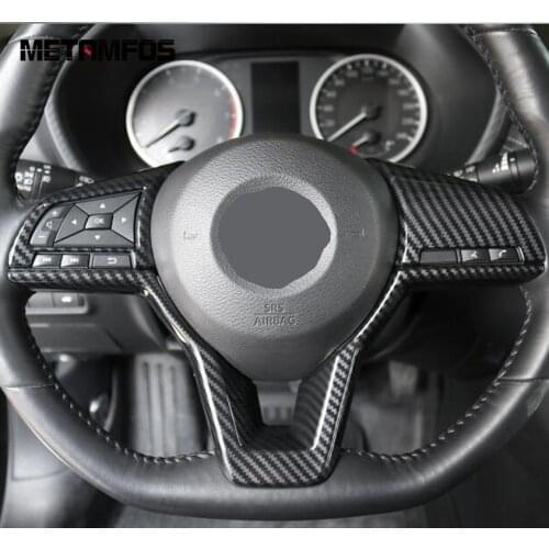 For Nissan Sentra Bluebird Sylphy Almera 2020 2021 Steering Wheel Cover Trim Molding Decoration Sticker Interior Car Accessories