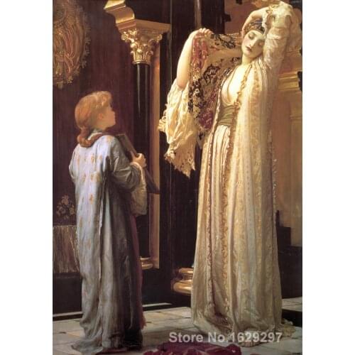 Wall art modern Light Of The Harem Frederic Leighton Paintings Hand painted High quality