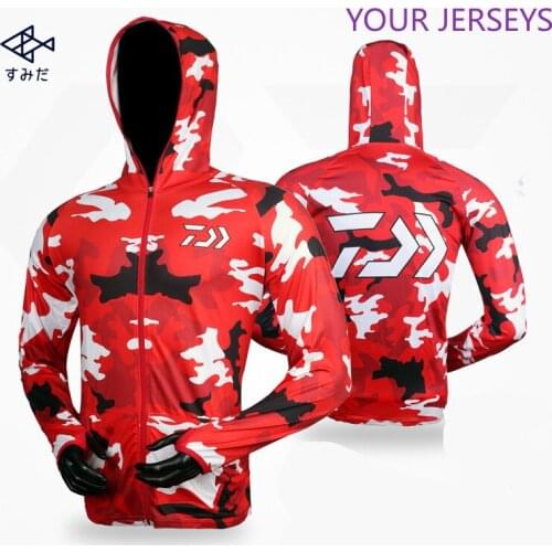 2020 New style 4 Colors Daiwa Clothing Long Sleeve Quick Dry Fishing Clothing Anti-UV Sunscreen Fishing Clothes Fishing Shirt
