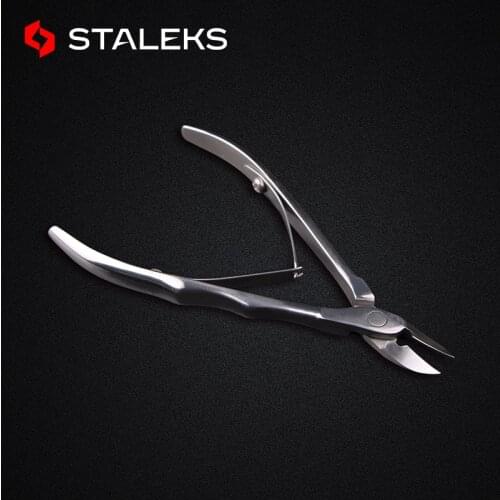 STALEKS High Quality Dead Skin Remover Cutter Stainless Steel Professional Toe Nail Cuticle Scissors Manicure Tool NE-62-12
