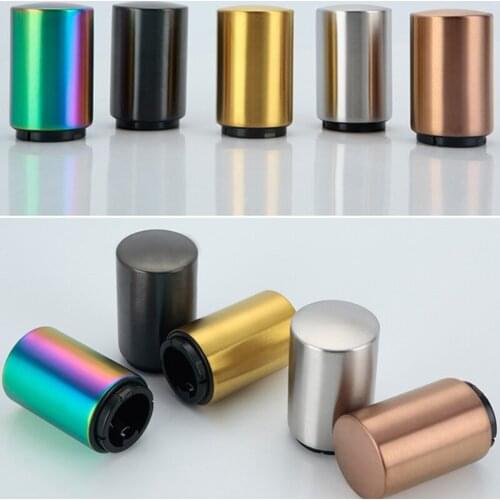 Cap Opener Stainless Steel Push Down Opener Wine Beer Soda Kitchen Accessories easily removed from the bottle