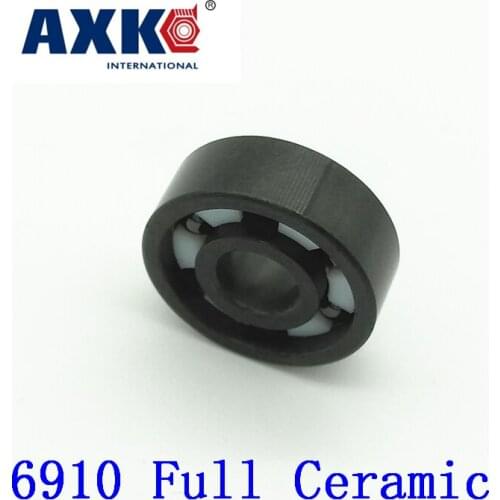 2021 New Rolamentos Axk 6910 Full Ceramic Bearing ( 1 Pc ) 50*72*12 Mm Si3n4 Material 6910ce All Silicon Nitride Ball Bearings