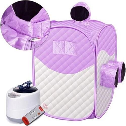 Portable Steam Sauna New Style SPA Weight Lose 2L 1000W 110V/ 220V Steam Life Cabin Portable Sauna Therapy Detox