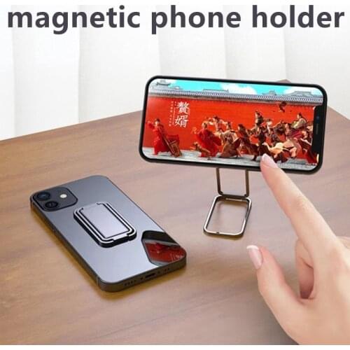 Universal Car Phone Holder Magnetic Magnet Phone Mount For IPhone Max Samsung Tablet In Car Mobile Cell Phone Desk Holder Stand