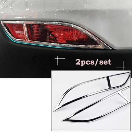 For Buick Encore Opel Mokka 2016 2017 2018 ABS Chrome Car rear fog lampshade cover trim car styling accessories 2pcs