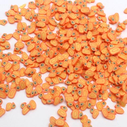 100g/Lot Polymer Clay Lovely Duckling Slices Fruits Sprinkles for DIY Crafts Filling Decoration Accessories