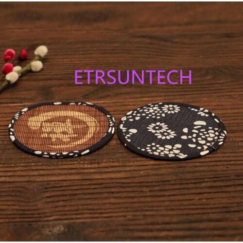 100pcs Bamboo Tea Cup Mat Coaster Kungfu Tea Accessories Placemat Cup Holder Dish Pot Pads Heat Insulation ZA6945