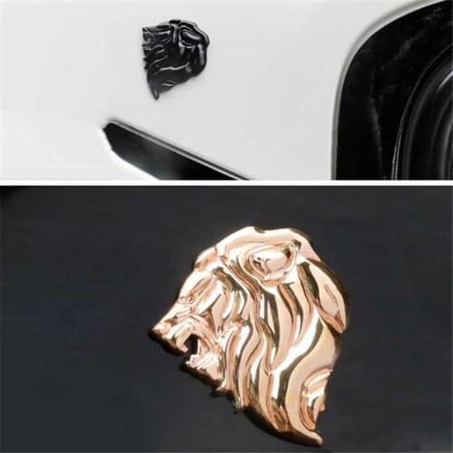 3D Lion Animal Hot Metal Stickers Car Styling Motorcycle Accessories Badge Label Emblem Insignia Car Stickers