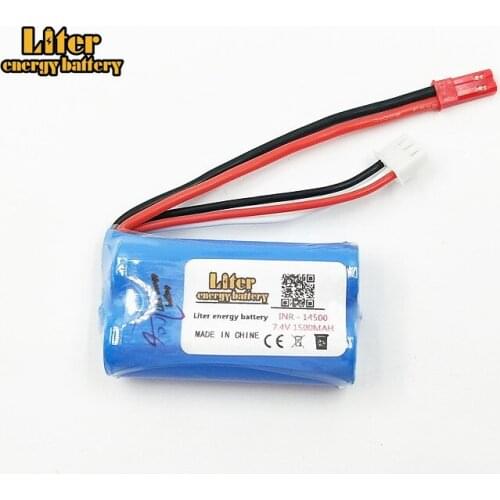 7.4V 1500mAH 14500 F1 remote control helicopter remote control aircraft lipo 2s battery 1500mAH 7.4V 14500 accessories