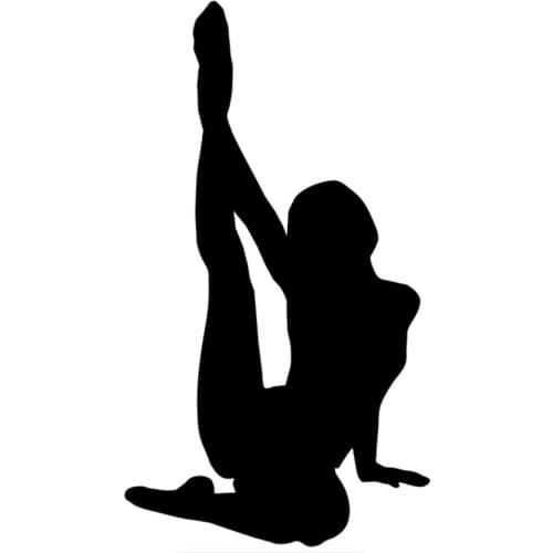 Decal Car Sticker sports Yoga sexy girl windshield car motorcycle accessories Vinyl Sticker waterproof 20cm * 11.1cm