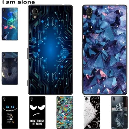 Phone Cases For Sony Xperia M2 M4 Aqua M5 T3 Mobile Bags Cute Fashion Cartoon Printed Free shipping
