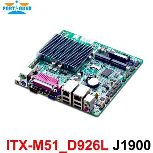 Cheap Intel X86 ITX-M51_D926L J1900 processor 4 core Dual Ethernet Nic Board 2 Lan Port Mini ITX motherboard for Industrial