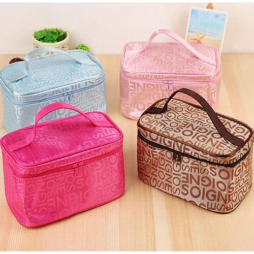 Travel Waterproof Portable Women Makeup Bag High Capacity Toiletries Organizer Storage Cosmetic Cases Zipper Wash Beauty Pouch
