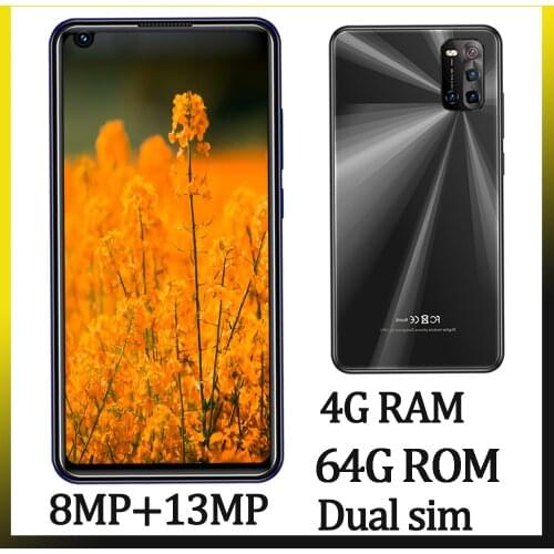 7A Global Smartphones 6.72inch Screen 4GRAM 64GROM 8MP+13MP Front/Back Camera Android Mobile Phones Celuars Face ID Unlocked
