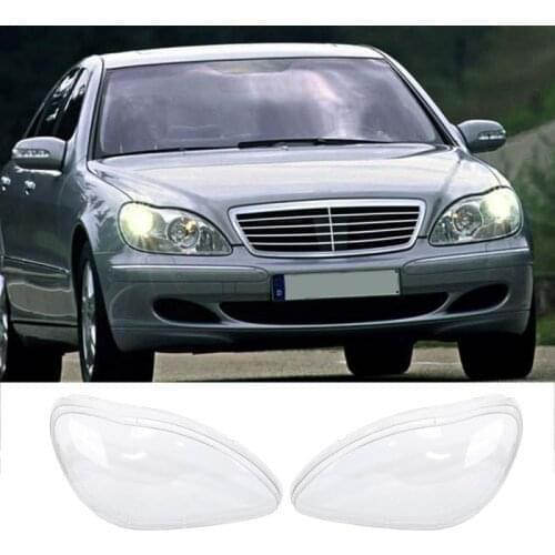 Headlight Lens Lampcover Cover Lampshade Bright Shell For Benz W220 1998- 2005