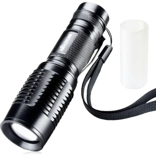 Zoom T6 3000 Lumens LED Flashlight Torch Lamp Lanterna AAA/18650 Battery camping Hunting Flashlight