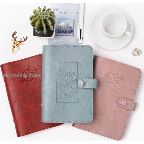 Cute Spiral Notebooks Stationery Fine Office School Personal Agenda Organizer 6 Rings Binder Diary Weekly Planner Gift A5 A6