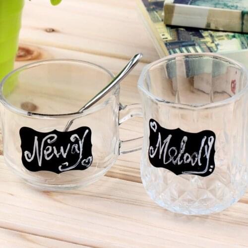 40pcs/lot Blank Black Special Shaped Stickers Baking Seal Sticker DIY Gift Product Sealing Label Sticker