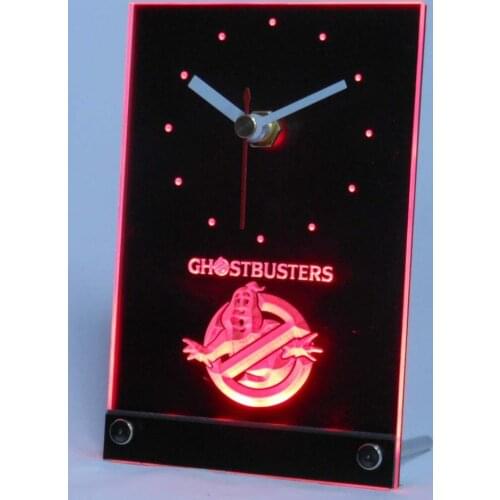 Tnc0223 Ghostbusters Table Desk 3D LED Clock