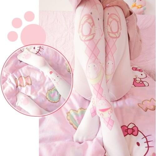 The rabbit swathes lolita tights Soft of lovely The original printing pantyhose anime COS socks