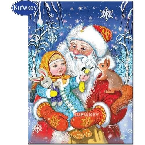 Christmas diamond Painting"girl snow squirrel "3d puzzle toy full diamond embroidery Cross Stitch mosaic patterns art home decor