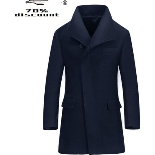 Wool Coat Men Korean Autumn Winter Man Jacket Overcoat 2020 Mens Coats and Jackets Pea Coat Abrigo Hombre 685555 KJ2923